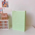 Green and white checkered kraft paper gift bag for packaging and home organization - Green