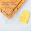 Leaf pattern fondant stamp tool with 10x10cm botanical design for cake embossing - Leaf E Pattern Stamp