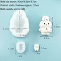 Moldes de silicona DIY para conejos y osos, incluye dimensiones y piezas finales hechas - Estilo de Conejo (8987-Rabbit)
