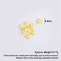 Perles en PVC jaune clair en forme d'étoile de 0,9 cm pour bricolage et nail art - 0.9cm (1 Pièce) / Jaune