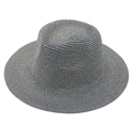Cappello panama in paglia bicolore intrecciato a mano blu e bianco per protezione solare - Misto Blu e Bianco (Colore 01)