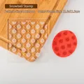 Christmas snowball texture fondant embosser for DIY cookie and sugar paste molding - SY0141-Snow Globe / 10x10cm