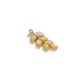 Ciondolo a foglia dorata con resina glitterata colorata in tonalità rosa e blu - Foglia d'oro (Rosa Giallo Blu)