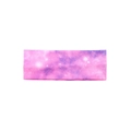 Elastic wide headband featuring a purple galaxy nebula print for yoga and sports - Pink Purple Starry Sky
