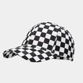 Classic black and white checkerboard baseball cap with durable canvas texture and curved brim - Black and White Checkerboard (13#)