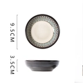 Plato de salsa cerámico azul con dimensiones de 9,5 cm de diámetro y 3,5 cm de alto - Bohemio