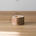 Natural birch wood candle holder, 8cm diameter and 5cm height, rustic forest style - Birch Wood Candle Holder 5cm