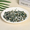 Polished natural green aventurine and white crystal stone chips for home decor - Moss Agate (5-7mm) 100g