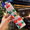 5-piece set of Christmas hair clips featuring santa, bowknot, and holly leaf designs - H3-6# Christmas Hat (carton Packaging)