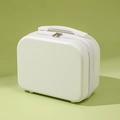 White 14-inch mini hardshell suitcase and cosmetic case with top handle and feet - 14" / 069# White