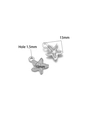 Colgantes de estrella de mar de acero inoxidable para joyas DIY en 10mm y 13mm - 10*13mm Estrella de Mar / Color Acero