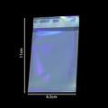 Laser iridescent self-sealing bag for jewelry with 11cm by 6.5cm dimensions - Holographic Bag-Neon / 50Pcs/Bag