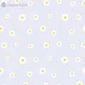 Waterproof lavender floral wrapping paper with white daisy pattern for flower bouquets - Fresh Like You / Elegant Purple