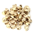 Perles en forme de cœur dorées avec trou pour création de bijoux DIY et bricolage - Or / 1.2cm