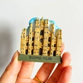 3D Milan Duomo fridge magnet travel souvenir featuring detailed cathedral architecture - (41) Milan Cathedral Italy