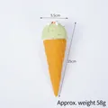 Artificial green matcha ice cream cone model with colorful sprinkles and waffle texture - Light Green