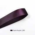 Dark purple high-density satin ribbon roll for luxury gift box packaging, color code 290 - 9mm x 100 Yards / Purple Black (290)