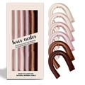 Set di bigodini senza calore con sei rulli di seta in scatola rosa per ricci naturali - Colori misti 6 pezzi (In scatola)
