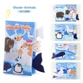 Glacial animals soft baby book with tactile 3D tails and interactive crinkle paper - Glacier Animal Crinkle (Glacier Tails/2964-6)