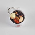 Realistic mixed congee bowl keychain featuring red dates and lotus seeds charm - Large / Red Bean Lotus Black Rice Porridge Keychain