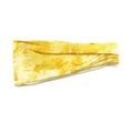 Yellow tie-dye sports headband made of soft fabric shown on a clean white background - Yellow Tie-Dye