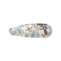 Clip BB floral dulce en blanco crema con patrones de flores azules y amarillas - Estilo 18