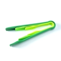Set di 3 pinze da cucina in plastica verde con trama ondulata antiscivolo - Pinze Piccole Medie E Grandi / Verde