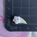 Mini resin star with rainbow tail for hair clips and phone case DIY accessories - Emoji Pentagram Meteor