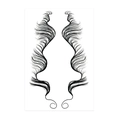 Adesivi per tatuaggi per capelli neri simmetrici per un look naturale attaccatura - HE-04 / 11*18cm