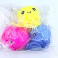 Three-piece colorful squeeze octopus bath toys in yellow, pink and blue for kids - New Expression Octopus 3pcs