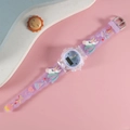 Purple unicorn themed kids digital watch with colorful silicone embossed party pattern - Unicorn 2 Purple