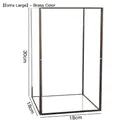 Extra large vintage glass display box with brass metal frame measuring 30cm in height - Extra Large / Old Brass Color