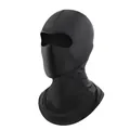 Long style black ice silk balaclava for cycling and UV protection with mesh paneling - Long Style / Black