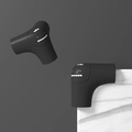 Protezione angolare in silicone nero con motivo mostro cartone animato per sicurezza bimbi - Angolo Dinosauro Corto Nero