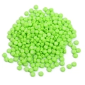 DIY colorful acrylic alphabet beads in green with white letters for craft jewelry making - Solid Green with White Letters