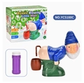 Máquina de burbujas de enano gracioso con música y luces en variante azul - Papá Noel Divertido (YC5188C)