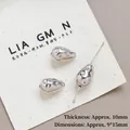 Detailweergave van zilveren vloeibaar metaal harskralen van 9x15mm voor DIY-sieraden maken - 2# (9x15mm)