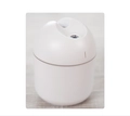 Draagbare mini USB-luchtbevochtiger in mat wit eivormig op zachte stoffen - Mollige Stijl / Wit