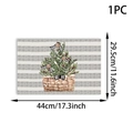 Gedetailleerde maattabel van de kerst placemat met afmetingen 29,5cm bij 44cm breed - 1 Vel