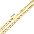 Goldene Edelstahl NK-Kette mit 20x8mm rechteckigem, gravierbarem Anhänger-Tag für Damen - Armband 20.5cm / Gold