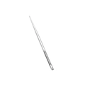 Single 304 stainless steel silver toothpick probe tool with textured knurled handle - Short Straight Needle / Silver