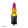 Lipstick shaped foil balloon in purple gold and black colors for wedding events 98x50cm - Rose Red Lipstick
