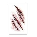 Halloween realistic three-bloody-scratch mark temporary tattoo sticker for skin - 60*105mm / Three Bloody Scratches Style(BW-21)