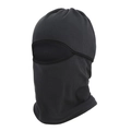 Passamontagna termico in pile nero per sport invernali con protezione facciale antivento - L / grigio scuro