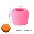 Moule à citrouille en silicone rose pour fondant, diamètre 6,5 cm et hauteur 5 cm - Grande Citrouille / Rose