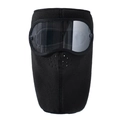 Passamontagna termico invernale in pile nero con occhiali protettivi e fori di ventilazione - Protezione Collo Estesa - Nero