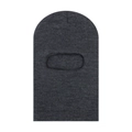 Dark grey knitted balaclava hat for kids with single eye opening for winter warmth - One Size / Dark Gray