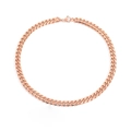 Collana a maglia cubana in finitura oro rosa con chiusura a moschettone resistente - Larghezza Extra Grande Lunghezza Standard / Oro rosa