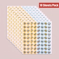 Lot de stickers sur le thème de l'espace avec fusées et satellites en pack de 10 feuilles - Fusée (10 Feuilles/Paquet)