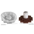 Stepped geometric silicone mold for DIY lotus candle holders and resin base crafts - Magic Cube Candle Holder